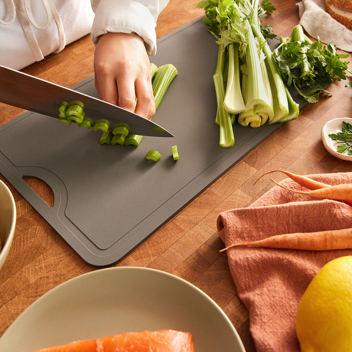 BTH Scratch-resistant 4MM TPU Cutting Board | BPA-Free, Cut-resistant, Lightweight & Flexible Cutting Boards for Kitchen