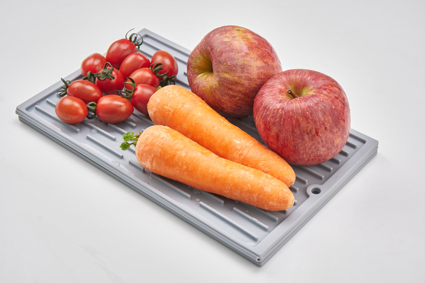BTH Trifold Dish Drying Mat for Kitchen Counter – 24" Extra Large Silicone Dish Drying Mat for Sink – Compact & Foldable Design